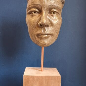 Sculpture intitulée "Le visage de Diane" par Anne Platbroot, Œuvre d'art originale, Terre cuite