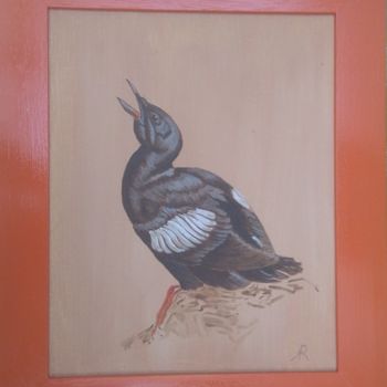 Painting titled "oiseau-4.jpg" by Anne Reymond, Original Artwork, Acrylic