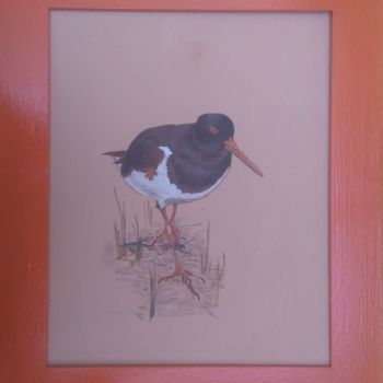 Painting titled "oiseau-5.jpg" by Anne Reymond, Original Artwork, Acrylic