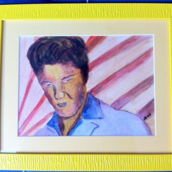 Painting titled "Elvis 1957" by Anne Rosé De Bandol, Original Artwork