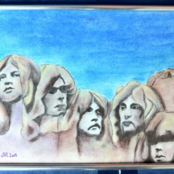 绘画 标题为“Deep Purple 1970” 由Anne Rosé De Bandol, 原创艺术品