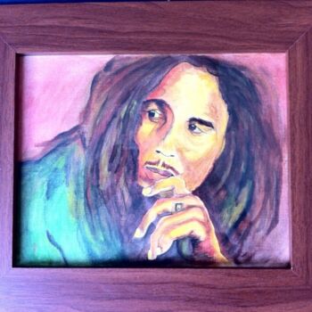 绘画 标题为“Bob Marley 1984” 由Anne Rosé De Bandol, 原创艺术品
