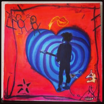 Painting titled "The Cure 1986" by Anne Rosé De Bandol, Original Artwork