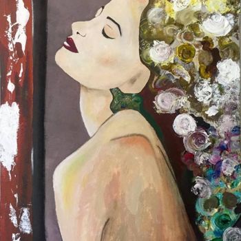 Painting titled "Muse" by Anne-Sophie Holzer, Original Artwork, Acrylic