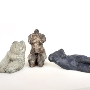 雕塑 标题为“Trois muses” 由Anne Thierrée, 原创艺术品, 粘土