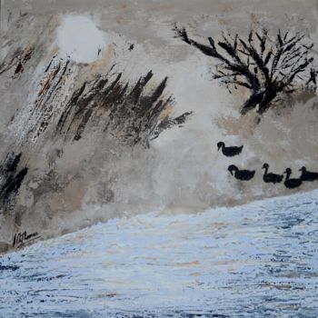 Pintura titulada "L'hiver" por Anne Christine Thomas, Obra de arte original, Acrílico