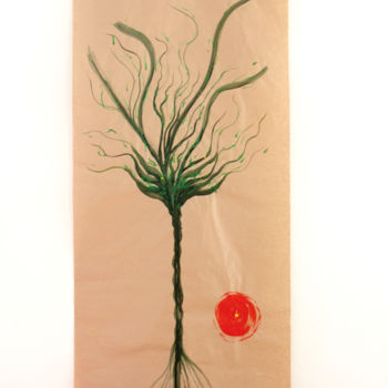 Malarstwo zatytułowany „arbreafeu.jpg” autorstwa Anne Uriot, Oryginalna praca