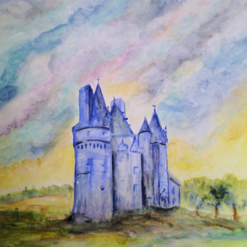 Peinture intitulée "anne-vincent-rohaut…" par Anne Vincent-Rohaut, Œuvre d'art originale, Aquarelle