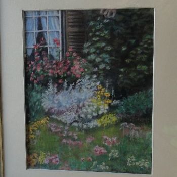 Pintura titulada "Le Jardin" por Anne Vincent-Rohaut, Obra de arte original