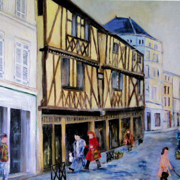 Painting titled "st-jean-d-angely.jpg" by Anne Vincent-Rohaut, Original Artwork, Acrylic