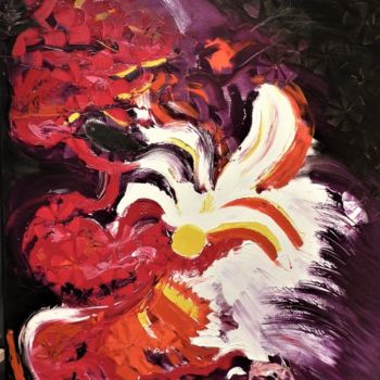 Painting titled "Energic" by Carina Kasyan, Original Artwork, Oil