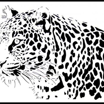 "Le guepard" başlıklı Tablo Cat tarafından, Orijinal sanat