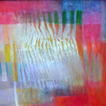 Painting titled "vibrations" by Anne De Vylder, Original Artwork, Oil