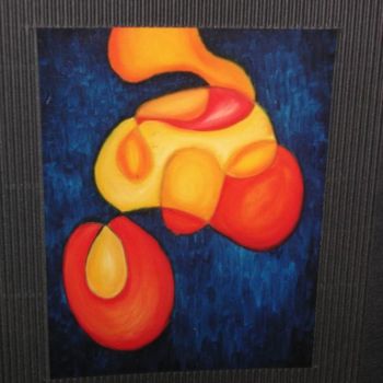 Painting titled "abstrait" by Anne Gueble, Original Artwork