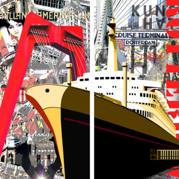 Digitale Kunst getiteld "'De Rotterdammers'" door Annejole Jacobs - De Jongh (Jole), Origineel Kunstwerk, Digitale collage G…