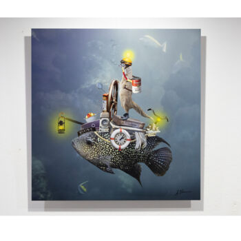 Arts numériques intitulée "Ricky and the Clutt…" par Anneke Bloema, Œuvre d'art originale, Collage numérique Monté sur Alumi…