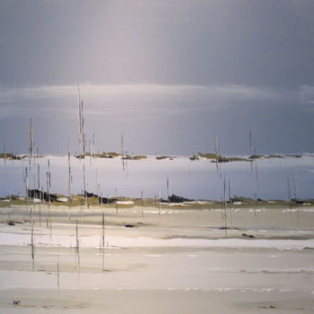 Peinture intitulée "bans-sables-" par Anne Lewy, Œuvre d'art originale, Acrylique