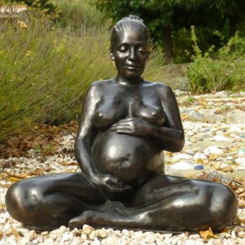Sculpture intitulée "Maternite" par Annelies Adriaensen, Œuvre d'art originale, Bronze