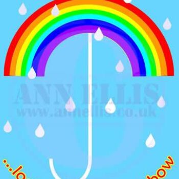 Digitale Kunst mit dem Titel "Rainbow" von Ann Ellis, Original-Kunstwerk