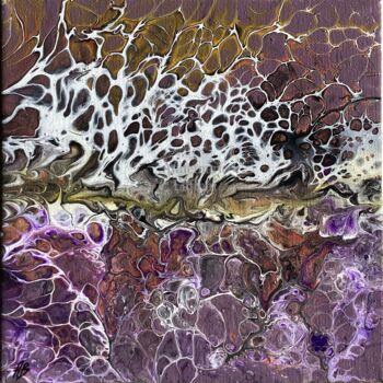 Peinture intitulée "Purple" par Annemarie Laffont, Œuvre d'art originale, Acrylique Monté sur Châssis en bois