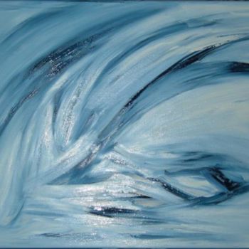 Peinture intitulée "L'oeil du cyclone" par Anne-Marie Duval, Œuvre d'art originale, Acrylique