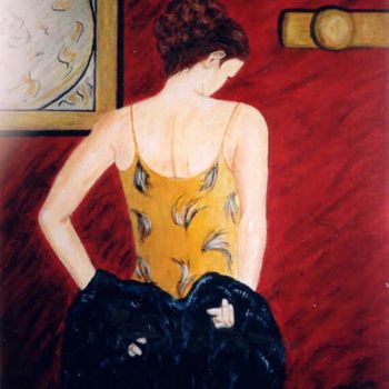 Картина под названием "Fin de soirée" - Anne Touzard, Подлинное произведение искусства