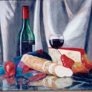 绘画 标题为“Le déjeuner” 由Anne Touzard, 原创艺术品