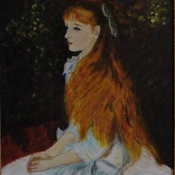 Painting titled "Irène Cahen d'Anvers" by Anne Touzard, Original Artwork