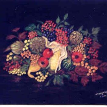 Painting titled "Bouquet nature" by Anne Touzard, Original Artwork