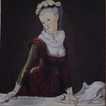 Pittura intitolato "La danseuse de Frag…" da Anne Touzard, Opera d'arte originale