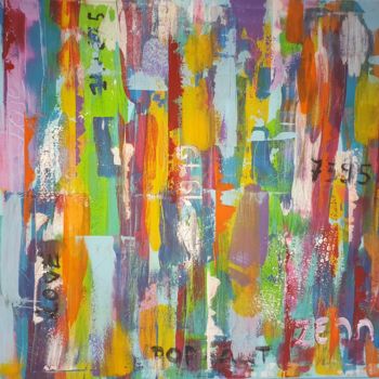 Pittura intitolato "Full color Mind" da Annemie Martens, Opera d'arte originale, Acrilico