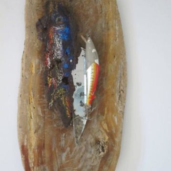 Sculpture titled "poissons" by Anne Paul, Original Artwork