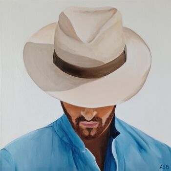 Painting titled "Hombre !" by Anne-Sophie Beau, Original Artwork, Acrylic Mounted on Wood Stretcher frame