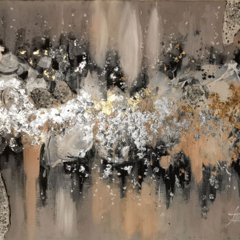 Schilderij getiteld "Twilight Fog" door Annet Loginova, Origineel Kunstwerk, Acryl Gemonteerd op Houten paneel