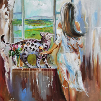 Painting titled "My Favorite Morning…" by Annet Loginova, Original Artwork, Oil