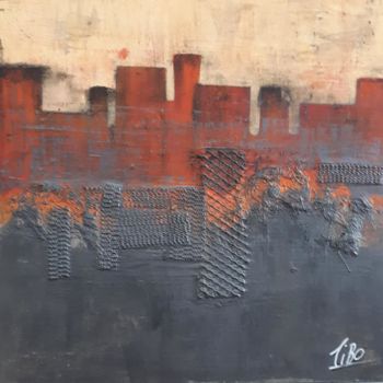 Peinture intitulée "Rempart" par Tibo, Œuvre d'art originale, Acrylique