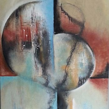 Painting titled "En t'attendant..." by Tibo, Original Artwork, Acrylic