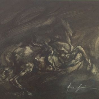 Pittura intitolato "Mi svelo e scompaio" da Anna Spada, Opera d'arte originale, Gouache