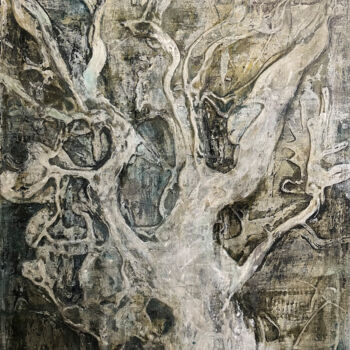 Pintura titulada "Petrified" por Annette Wyrick-Solari, Obra de arte original, Acrílico Montado en Bastidor de camilla de ma…