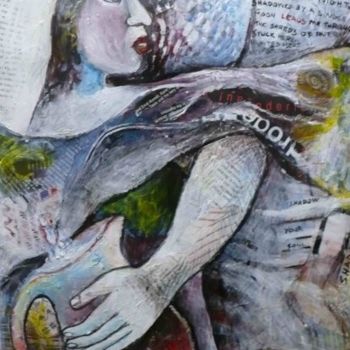 Картина под названием "The Moonlight calli…" - Annette Du Plessis, Подлинное произведение искусства