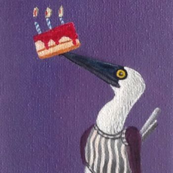 Ζωγραφική με τίτλο "Happy birthday" από Annha, Αυθεντικά έργα τέχνης, Ακρυλικό