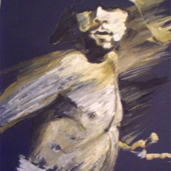 Peinture intitulée "jamiroquaî" par Annick A, Œuvre d'art originale, Huile