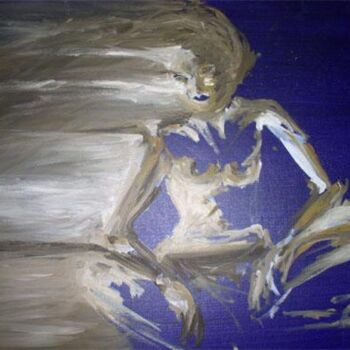 Painting titled "esquisse n°10" by Annick A, Original Artwork, Oil