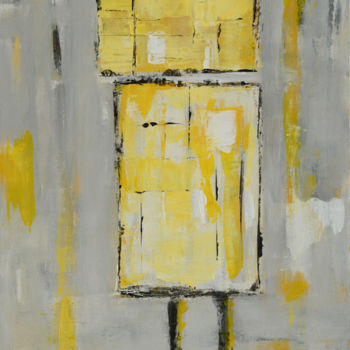 Schilderij getiteld "Cubé.jpg" door Annick Bouhan, Origineel Kunstwerk, Acryl