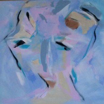 Painting titled "Human 2" by Annick Bouhan, Original Artwork, Acrylic