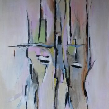 Painting titled "Human 3" by Annick Bouhan, Original Artwork