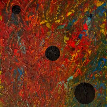 Painting titled "MONDES PARALLELES 2" by Annick Couëdel, Original Artwork, Acrylic