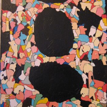 Malerei mit dem Titel "LA DECHIRURE" von Annick Couëdel, Original-Kunstwerk, Acryl