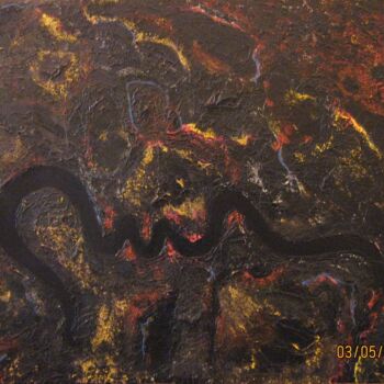 Painting titled "CHIMERES" by Annick Couëdel, Original Artwork, Acrylic