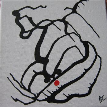 Painting titled "PARLEZ-MOI D'AMOUR" by Annick Couëdel, Original Artwork, Acrylic